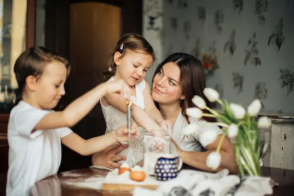 Familienleben im wohngesunden Zuhause